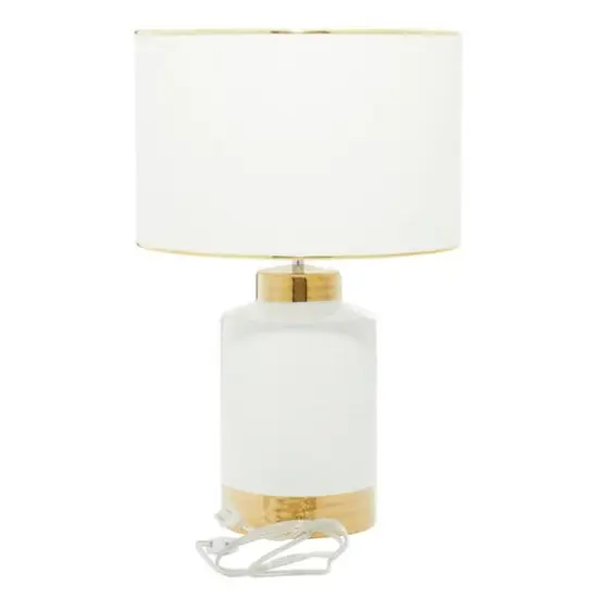 CosmoLiving by Cosmopolitan 23" Gold Ceramic Table Lamp {3}