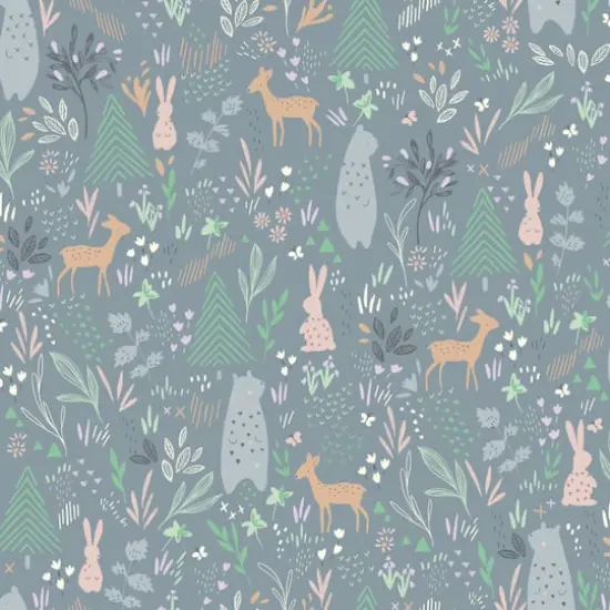 RoomMates Dark Gray Spring Forest Pals Peel & Stick Wallpaper {1}