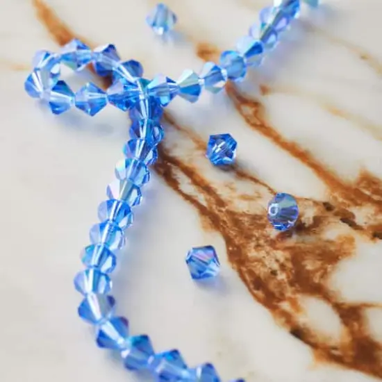 Preciosa Glass Crystal Bicone Beads, 6mm by Bead Landing&trade; Sapphire AB {3}