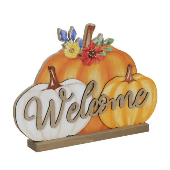 12.25" Welcome Pumpkin Tabletop D&eacute;cor by Ashland&reg; {3}
