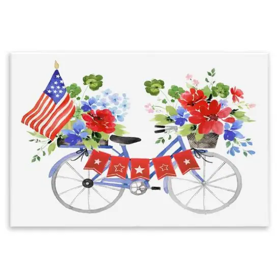 Stupell Industries Floral Americana Bicycle Wall Plaque Art {1}