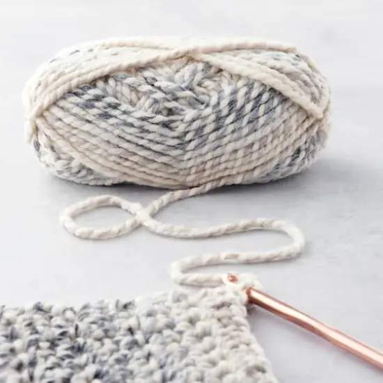 Lion Brand&reg; Wool-Ease&reg; Thick & Quick&reg; Prints, Stripes & Metallics Yarn Moonlight {3}