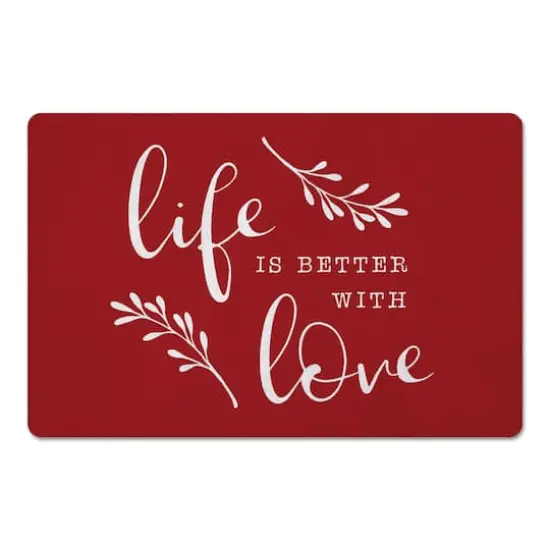 Life Is Better With Love Floor Mat {1}