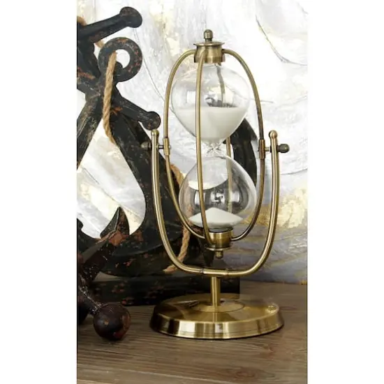 13'' Metal Glam Timer Brass {4}
