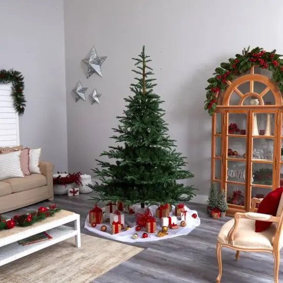 8ft. Pre-Lit Layered Washington Spruce Artificial Christmas Tree, Clear Lights {11}