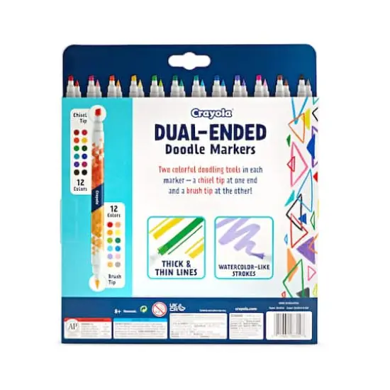 Crayola&reg; Dual-Ended Doodle Markers, 12ct. {5}