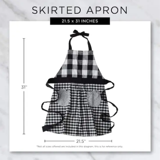 DII&reg; Mrs. Claus Skirt Apron {9}