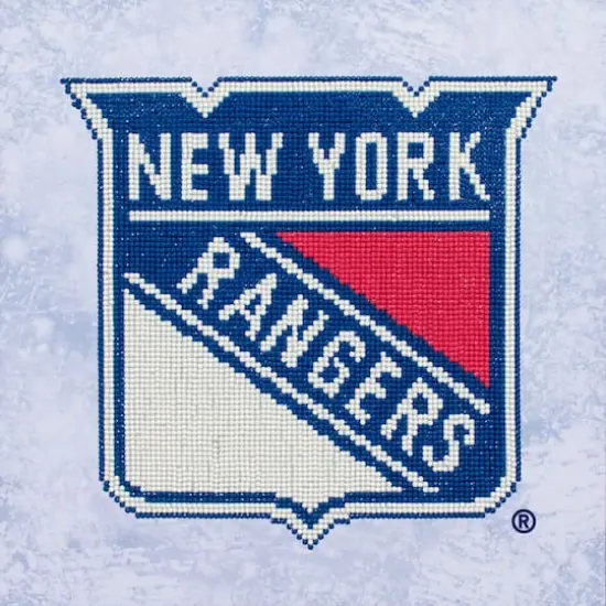 Camelot&reg; Dots NHL New York Rangers Diamond Painting Kit {1}