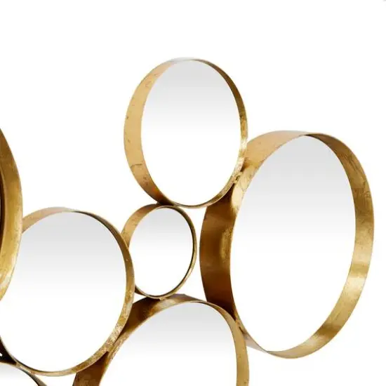 CosmoLiving by Cosmopolitan Gold Metal Modern Wall Mirror, 21" x 54" {4}