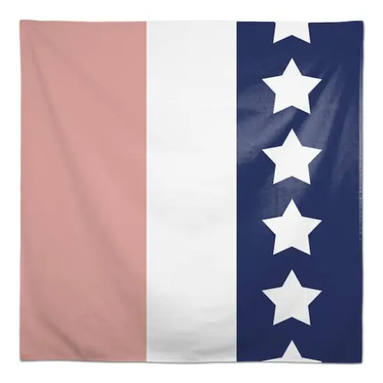 Designs Direct Simple Stripes Flag Tablecloth {1}