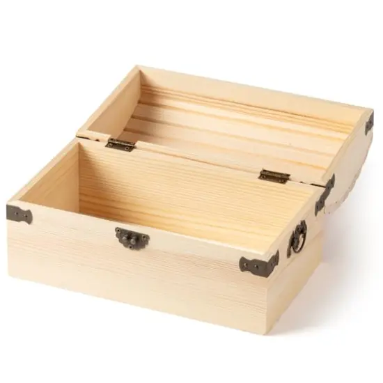 9" Ornate Wood Treasure Chest by Make Market&reg; {5}