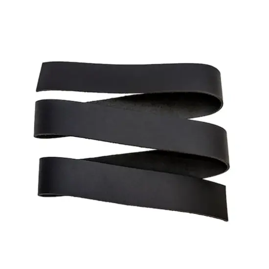 Black Leather Belt Strap by ArtMinds&trade; {1}