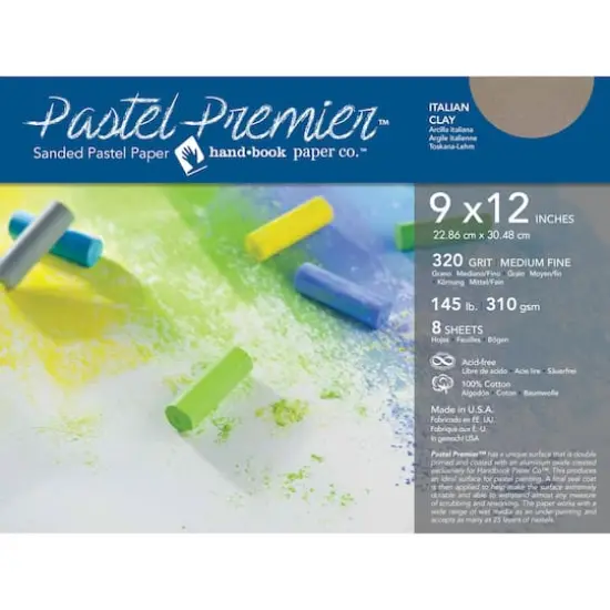 Pastel Premier&trade; Handbook Paper Co.&trade; Italian Clay Sanded Pastel Paper {1}