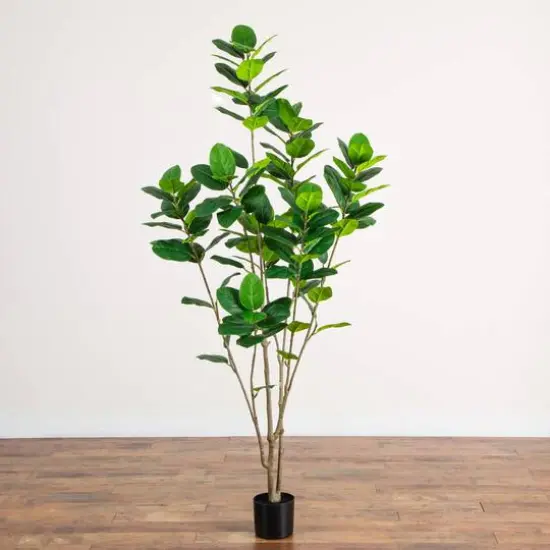 7ft. Artificial Minimalist Audrey Ficus Tree {9}
