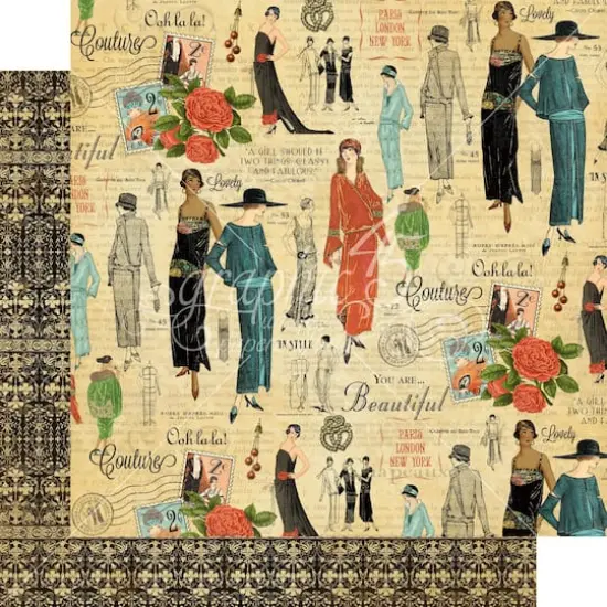 Graphic 45 Deluxe Collector's Edition Pack 12" x 12", Couture {10}