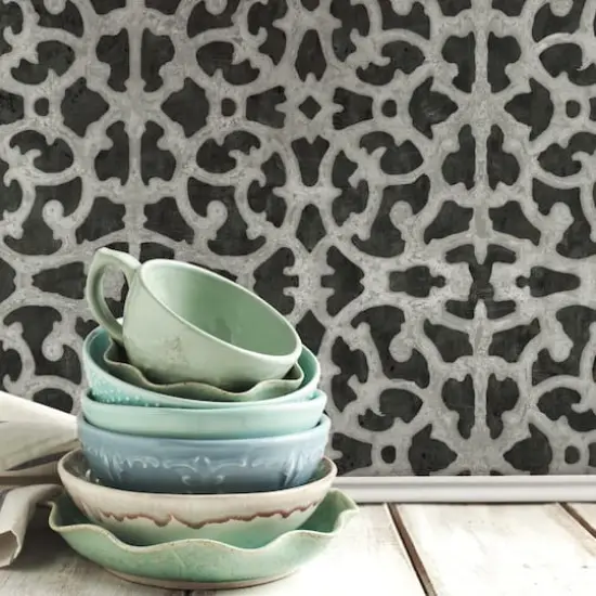 RoomMates Scroll Gate Peel & Stick Wallpaper {3}