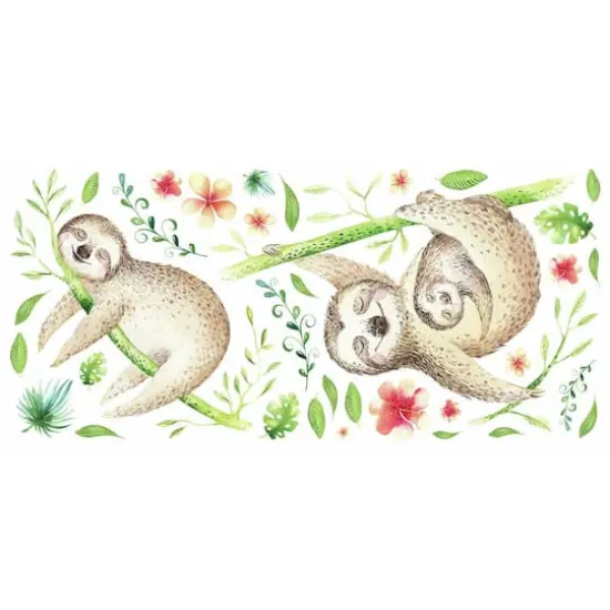 RoomMates Lazy Sloth Peel & Stick Giant Wall Decals {3}