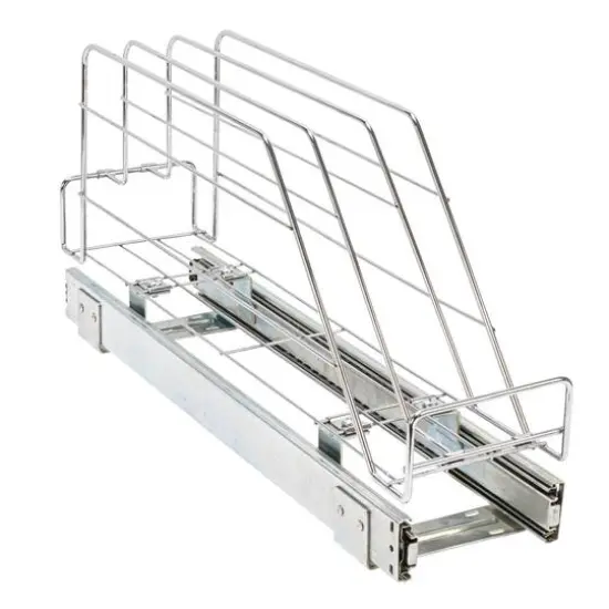 Household Essentials Glidez Chrome-Plated Steel Slide-Out Storage Organizer {10}