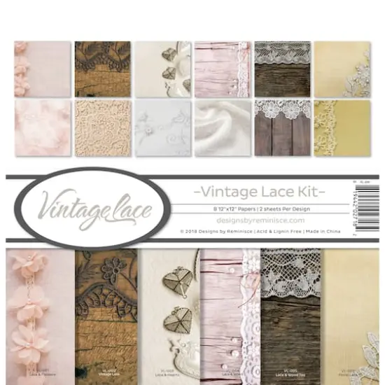 Reminisce Collection Kit 12"X12"-Vintage Lace {1}