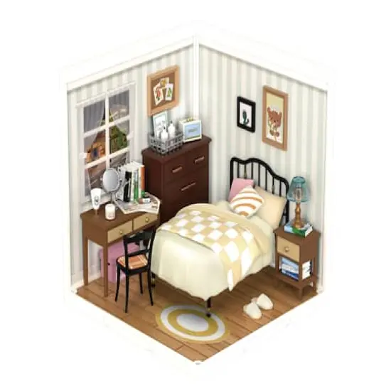 Rolife&reg; Super Creator Sweet Dream Bedroom DIY Miniature Kit {1}