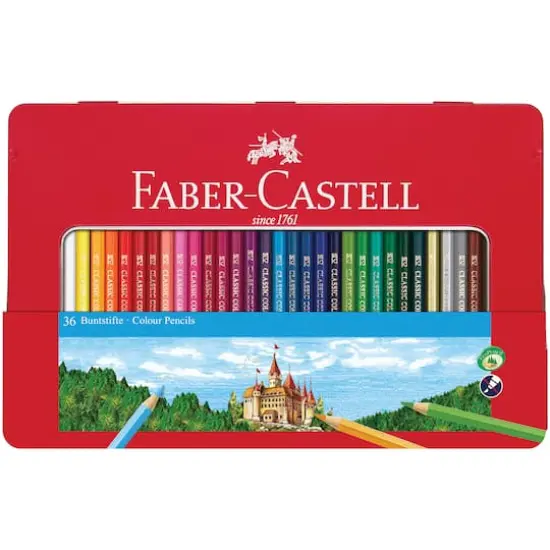 Faber-Castell&reg; Classic 36 Color Pencil Tin Set {1}