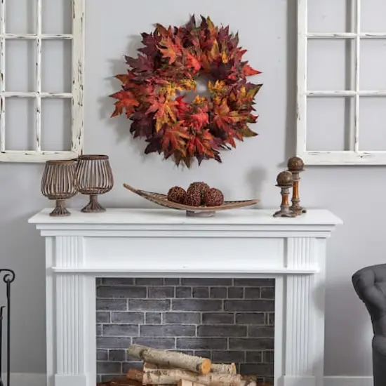 30" Maple Leaf Wreath {5}