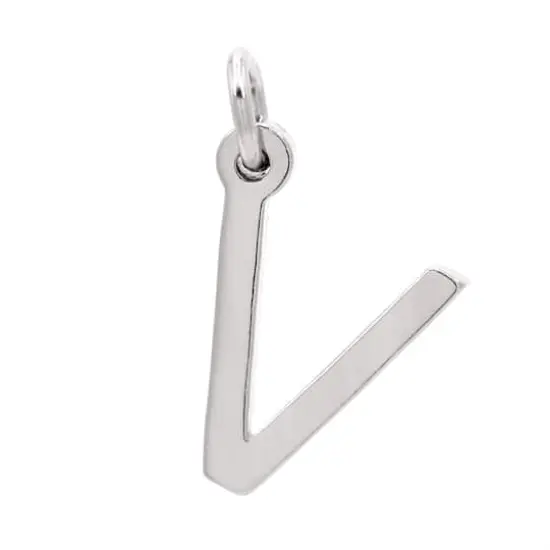 Sterling Silver Alphabet Charm by Bead Landing&trade; V {1}