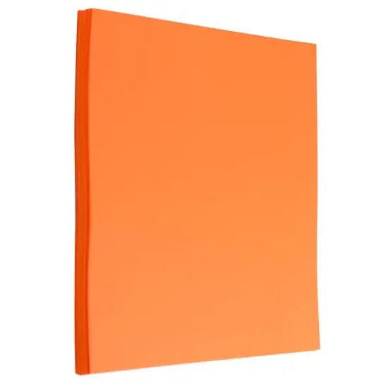 JAM Paper Brite Hue 8.5" x 11" 24lb. Paper Pack, 100 Sheets Ultra Orange {2}