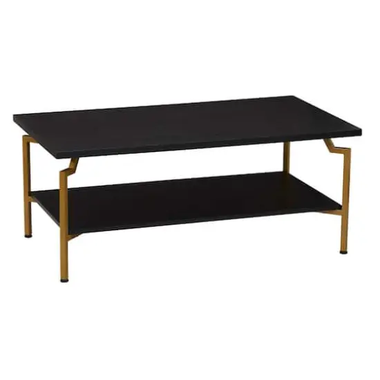 Household Essentials 43" Crown Coffee Table Black {1}