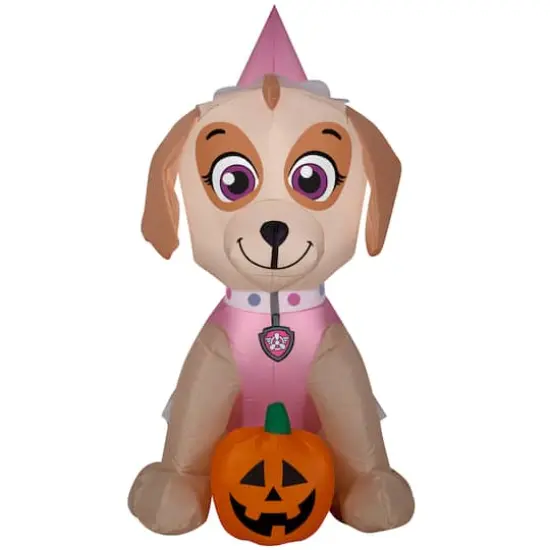 3ft. Airblown&reg; Inflatable Halloween Skye with Pumpkin {1}