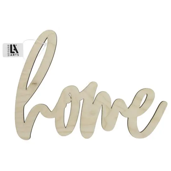 Leisure Arts&reg; 12" Home Wood Word {1}