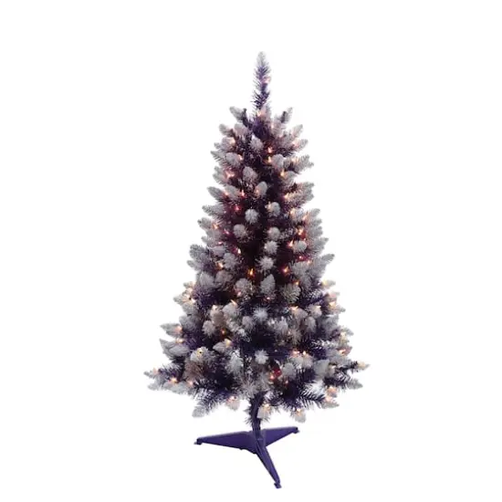 4ft. Pre-Lit Fashion Purple Pine Artificial Christmas Tree, Clear Lights {1}