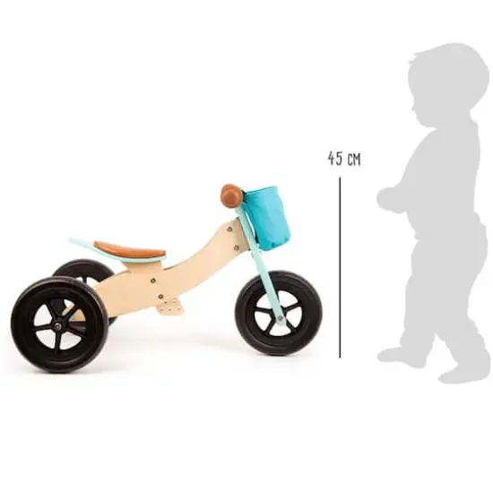 Small Foot Max Blue Training Balance Bike/Trike 2-in-1 {4}