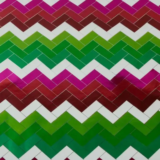 JAM Paper Red Foil Merry Christmas, Green Greetings & Green Red Stripe Gift Wrap Set {7}