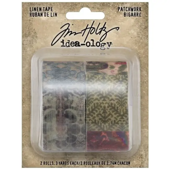 Tim Holtz&reg; Idea-Ology&reg; Patchwork Linen Tape, 2ct. {1}