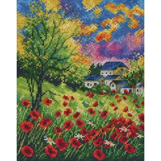 RTO Run Away Poppies Cross Stitch Kit {1}