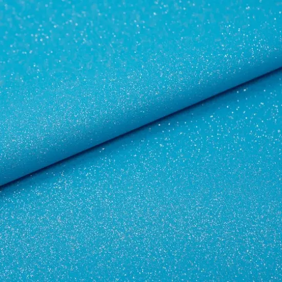 SINGER Solid Glitter Cotton Fabric Teal {3}