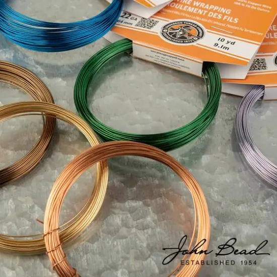 Gudebrod 22 Gauge Black-Colored Non-Tarnish Medium Copper Wire, 10yd. {6}