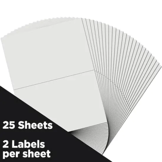 JAM Paper Shipping Labels, 50ct. White {4}