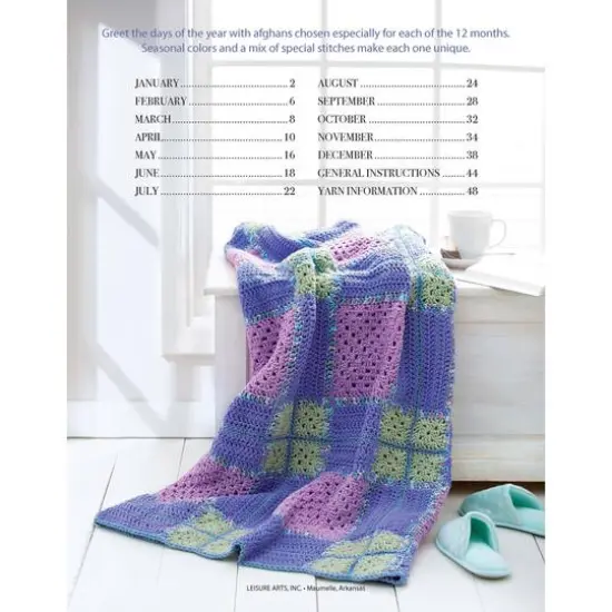 Leisure Arts&reg; A Year Of Afghans No.17 Crochet Book {4}