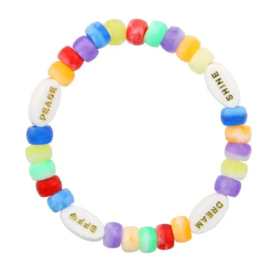 White & Gold Inspirational Word Beads, 60ct. by Creatology&trade; {3}