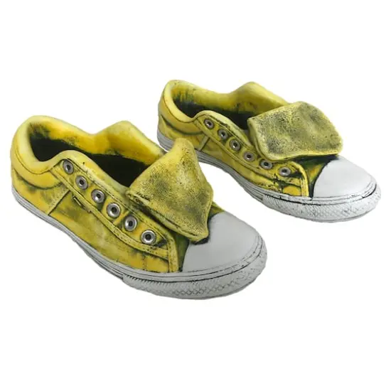 Santa's Workshop 11" Yellow Sneaker Cement Planter, 2ct. {1}