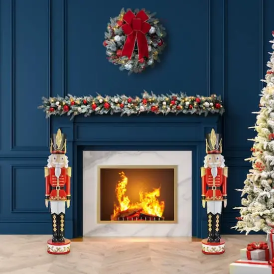 Haute Decor 3ft. Red & Black Christmas Nutcracker {4}