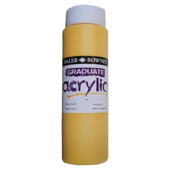 Daler-Rowney&reg; Graduate Acrylic, 500mL Naples Yellow {1}