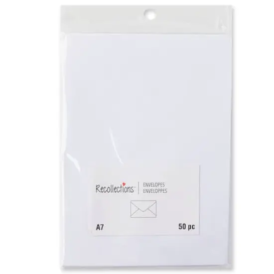 5.25" x 7.25" White Envelopes, 50ct. by Recollections&trade; {4}