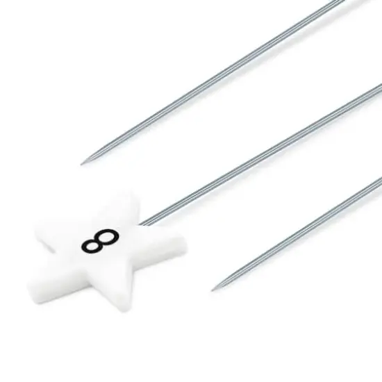 Dritz&reg; White Star Flat Head Pins With Numbers & Directional Arrows, 115ct. {3}