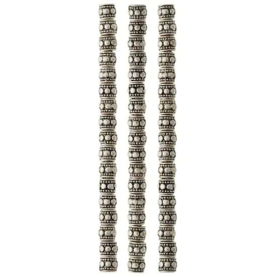 Antique Silver Carved Rondelle Beads by Bead Landing&trade; {4}