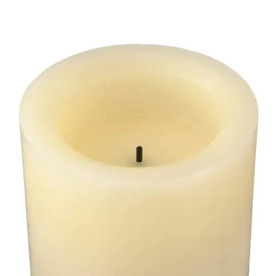 3" x 6" Cream LED WaxPillar Candle by Ashland&reg; {5}