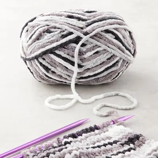 Bernat&reg; Blanket&trade; Yarn Gray Storm Variegated {3}