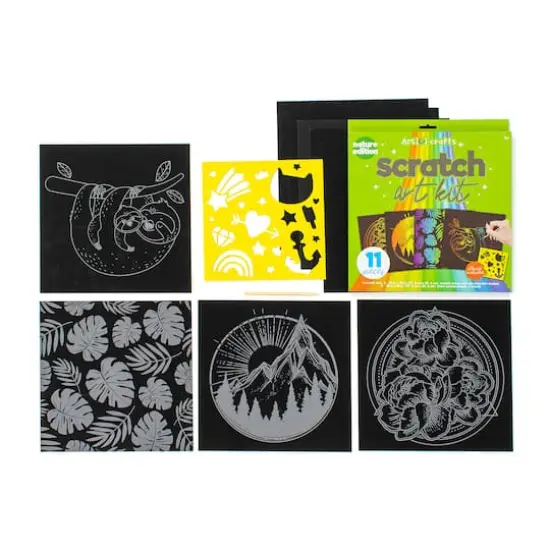 Art 101 Scratch Art Kits, 3 Packs of 11 {5}